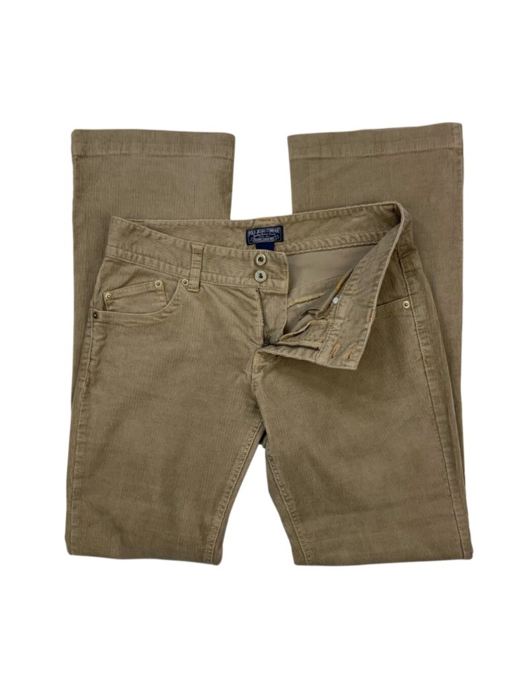 Polo Ralph Lauren Wendy Jean Corduroy Pants 6 Tan Bootcut - Picture 3 of 14